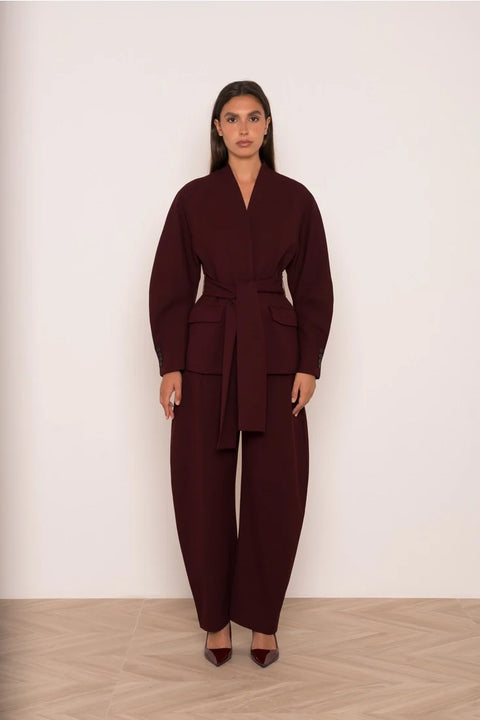 Ori Belted Kimono-Style Jacket