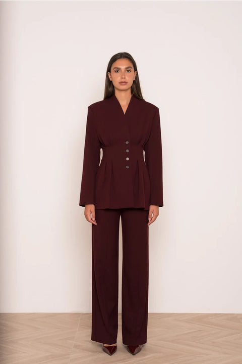 Ori Belted Peplum Jacket