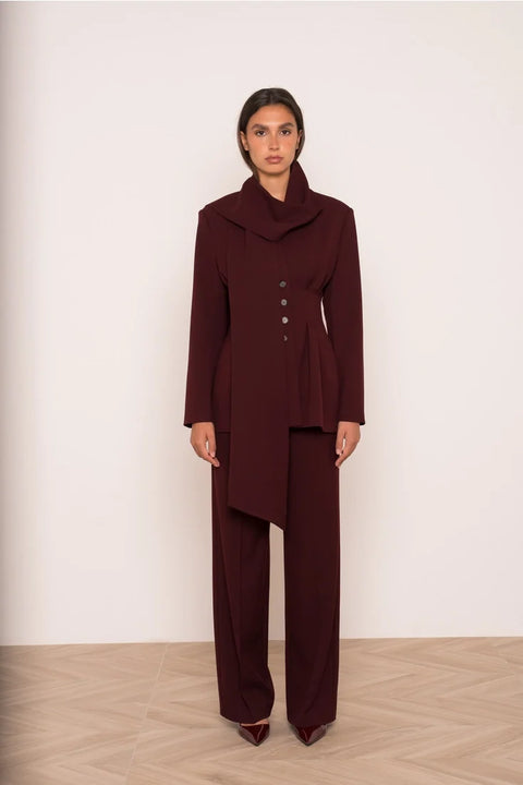 Ori Belted Peplum Jacket