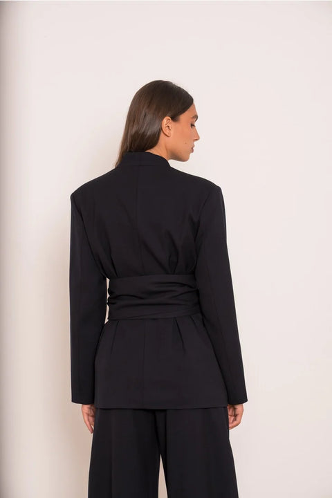 Ori Belted Peplum Jacket