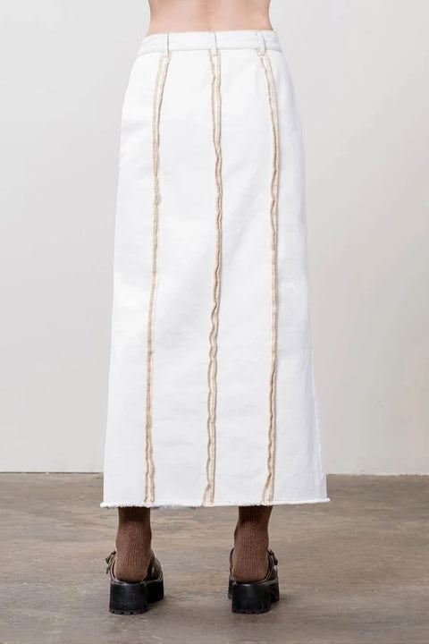 Overlock Midi Skirt