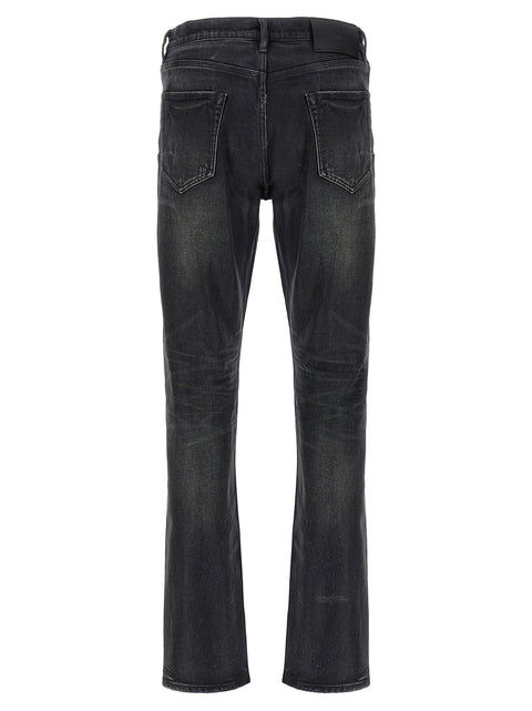 Purple P005 Double Dip Coated Jeans