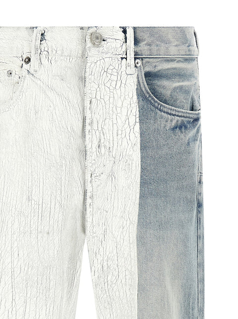 Purple Crackle Silver Jeans