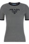 Prada Striped Silk T-shirt