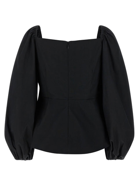 Carolina Herrera Puff Sleeve Top