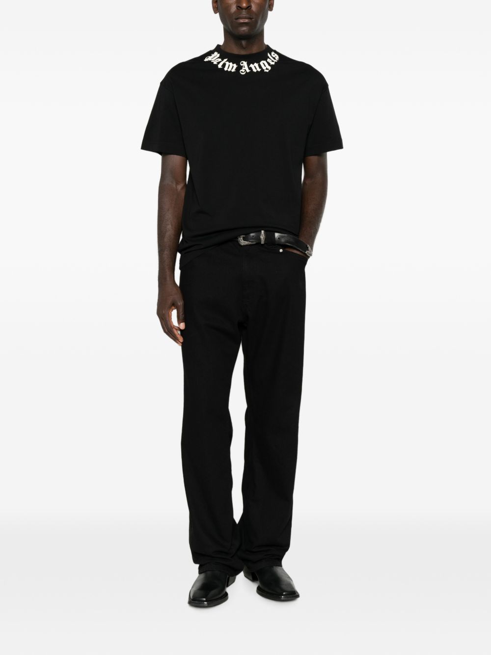 PALM ANGELS T-shirts and Polos BLACK