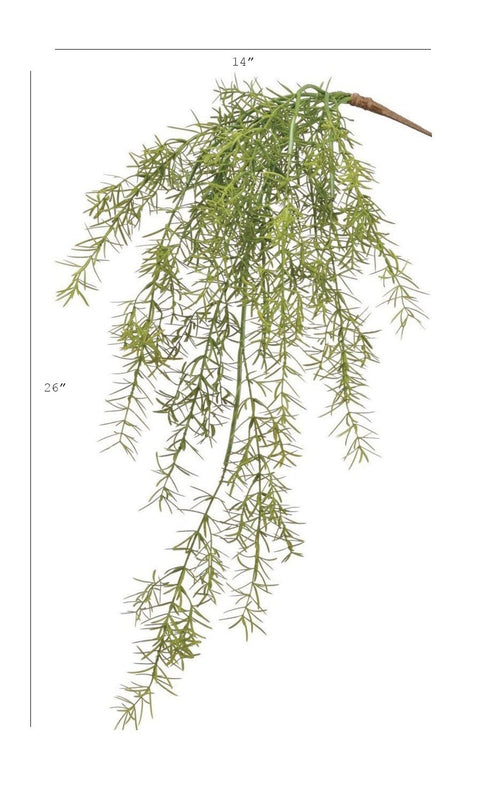 26" Faux Soft Asparagus Fern Sprengeri Bush