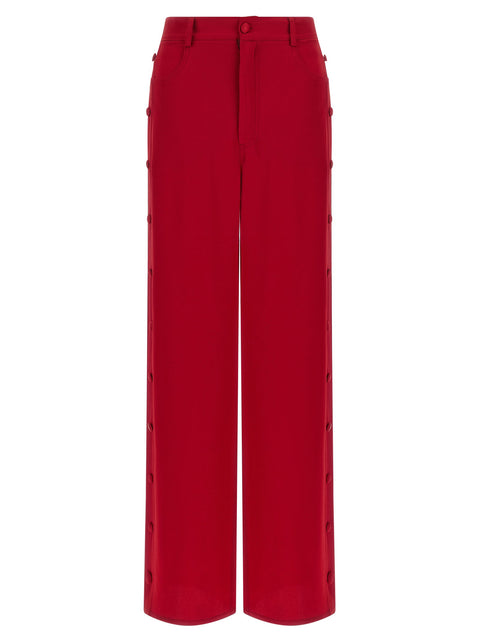 Di.la3 Pari' Red Cadì Pants
