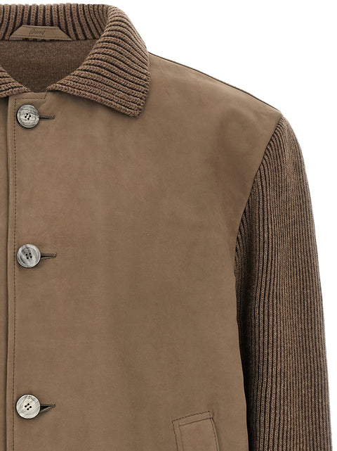 Brioni Brown Hybrid Jacket