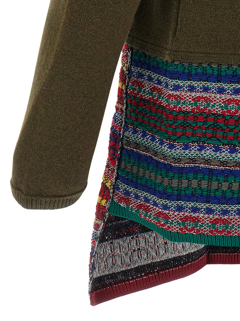 Comme Des Garçons Homme Plus Jacquard Insert Cardigan