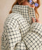 Patterned Tweed Puff Jacket