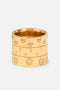 Peace Engraved Ring Set
