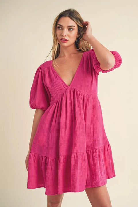 Penny Magenta Women's Dress