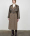 Plaid Oversized Maxi Trench Belted Jacket