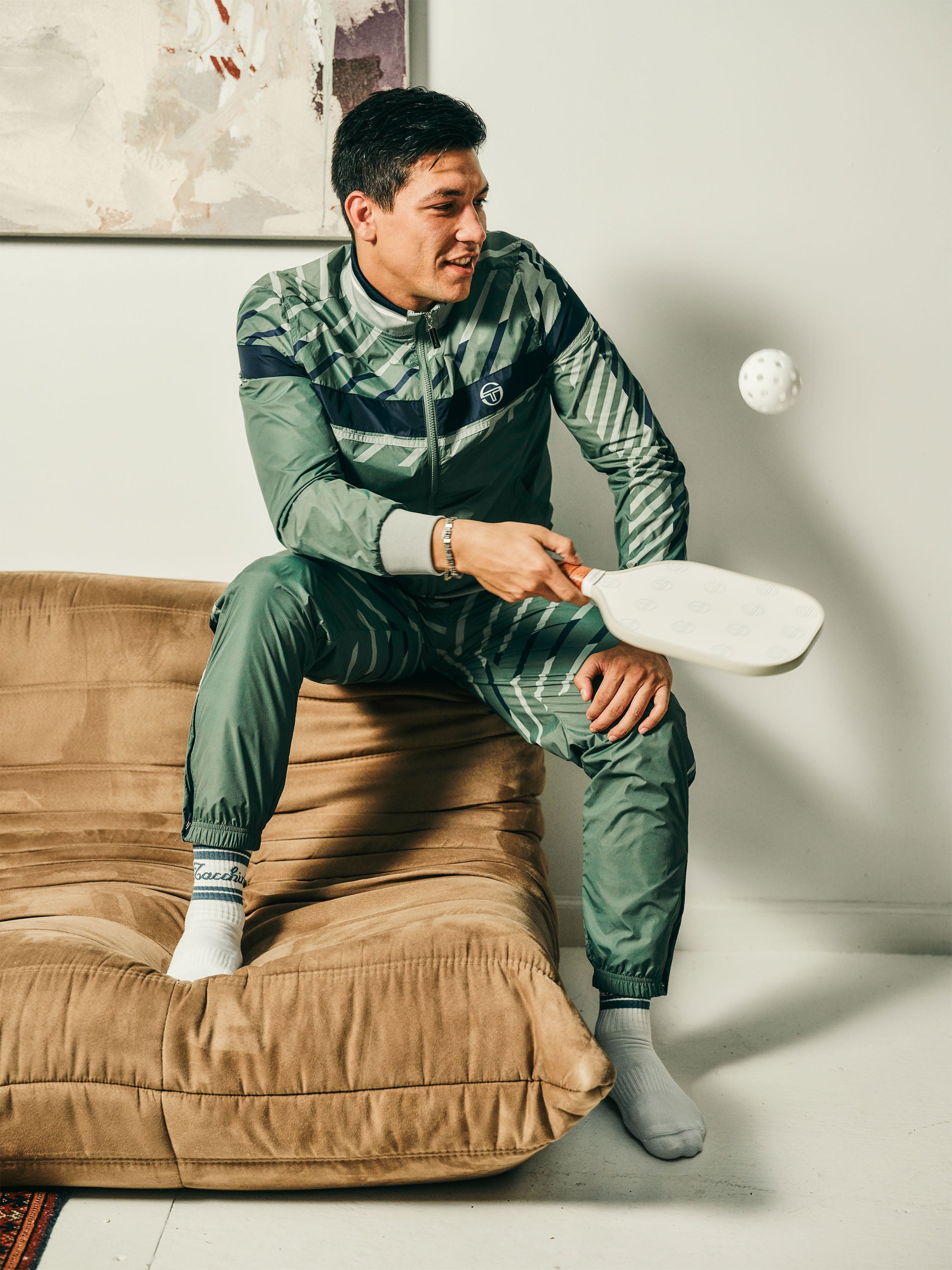 Quadretto Track Pant- Duck Green