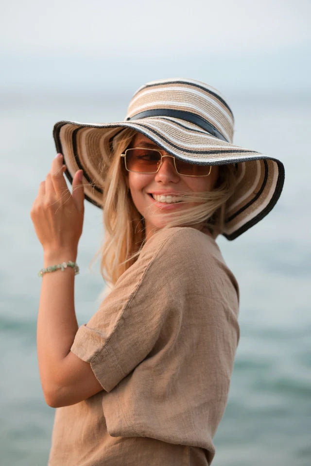 Pure Linen Light Brown Top