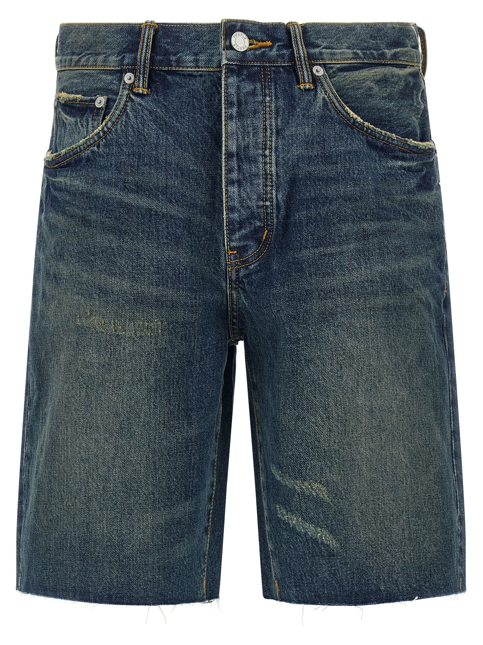 Purple P059 Vintage Mid Bermuda Shorts