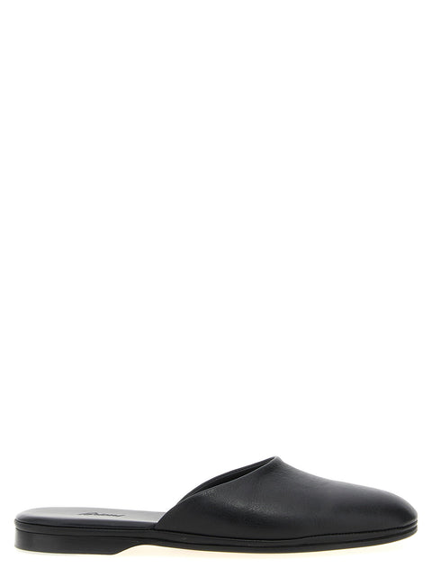 Brioni Leather Sabots