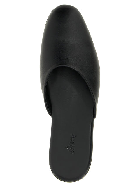Brioni Leather Sabots