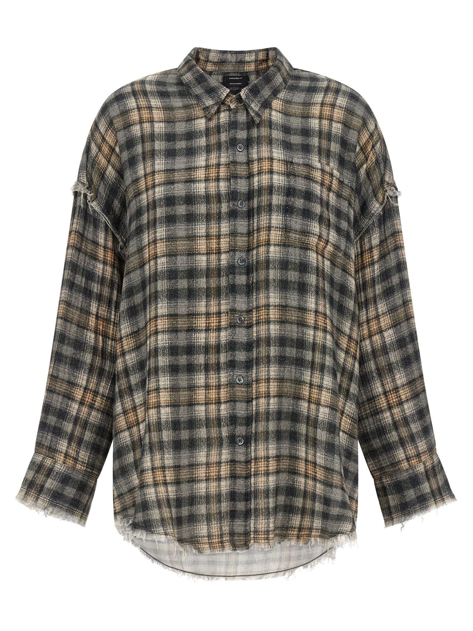 R13 Raw Cut Hem Shirt