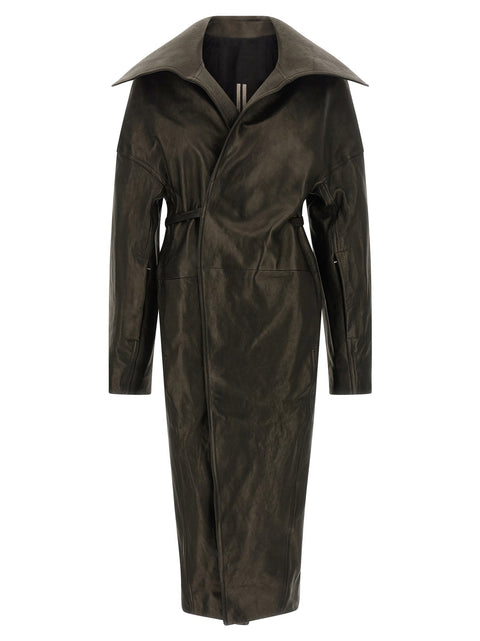 Rick Owens Dracucollar Belted Coat