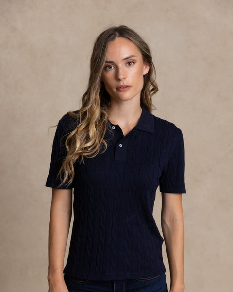 ROSE relaxed-fit jumper with a V-neck.