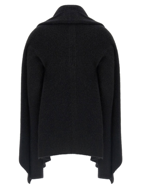 Rick Owens Hooded Medium Wrap Cardigan