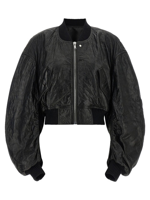 Rick Owens Secchia Cropped Flight Bomber Jacket
