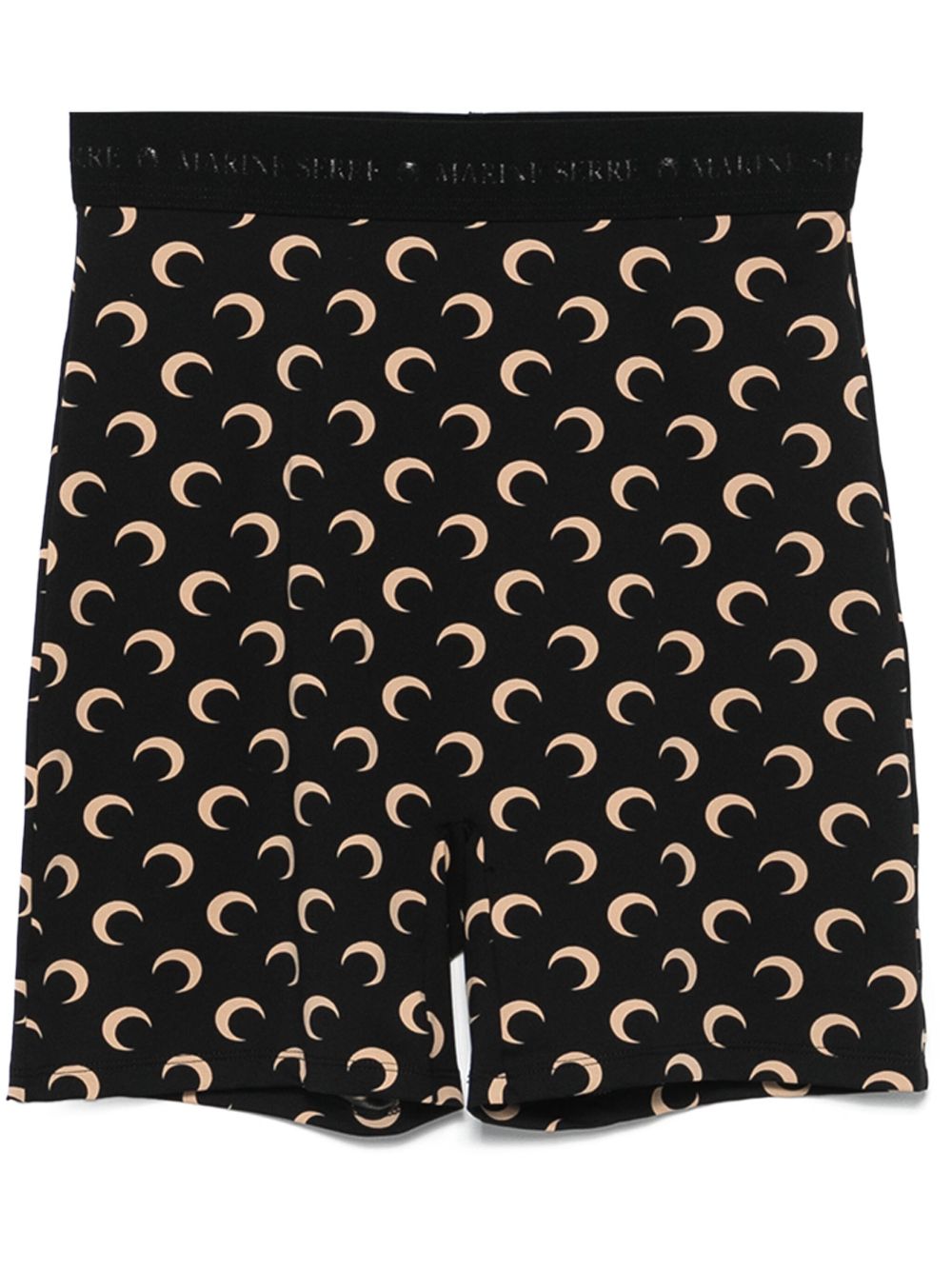 Recycled Polyamide Moon Print Cycling Shorts for Comfort