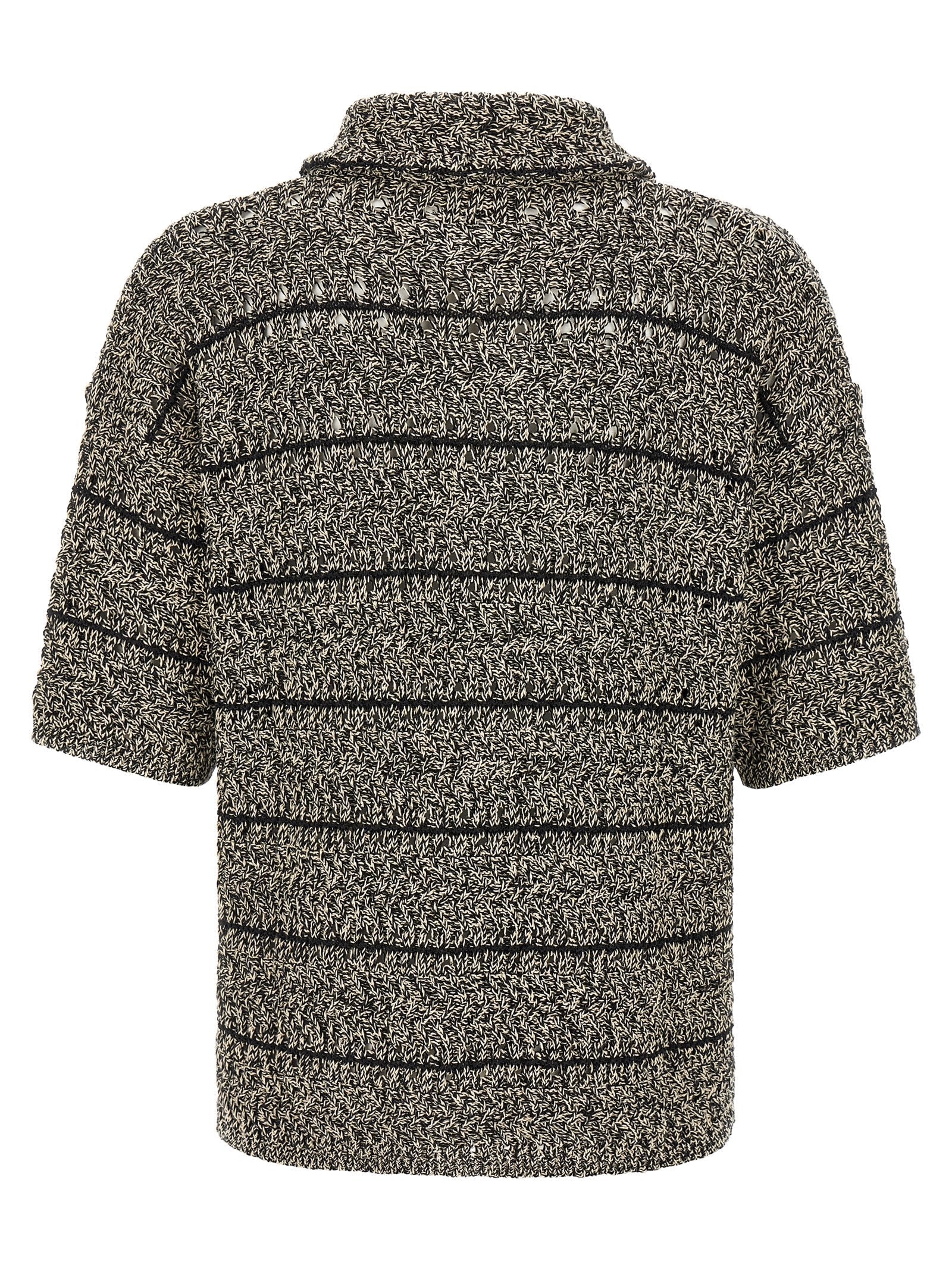 Roberto Collina Mouliné Insert Cardigan
