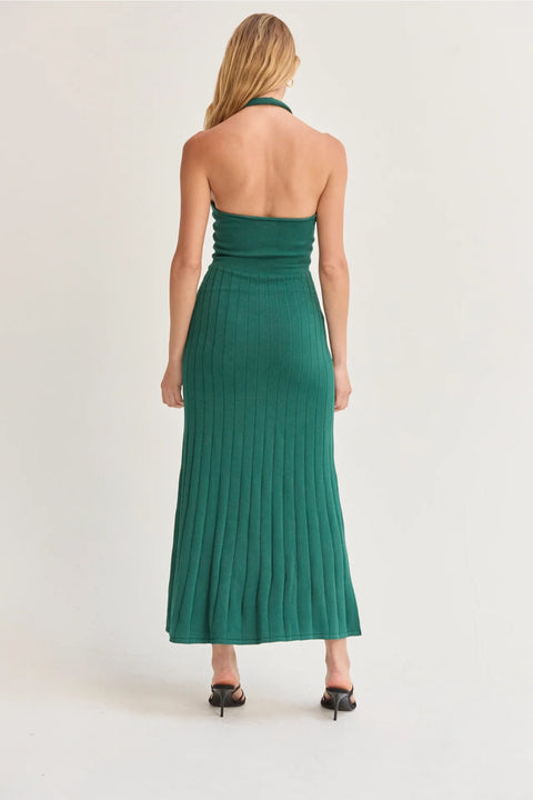 Robin Cross-Front Lurex Midi Dress Full-Fashion Women’s Dress
