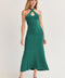 Robin Cross-Front Lurex Midi Dress Full-Fashion Women’s Dress