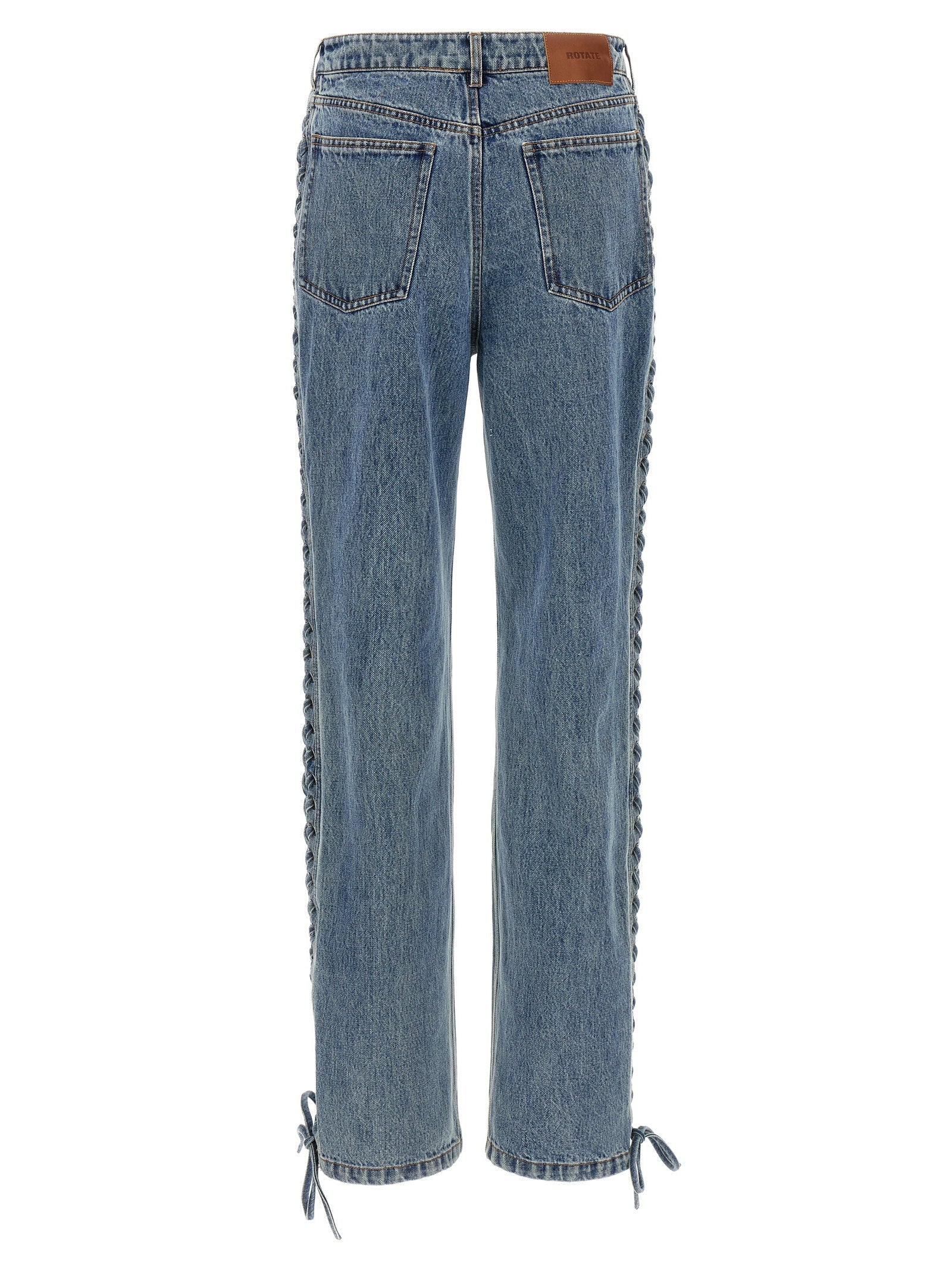Rotate Birger Christensen Laced Straight Leg Jeans