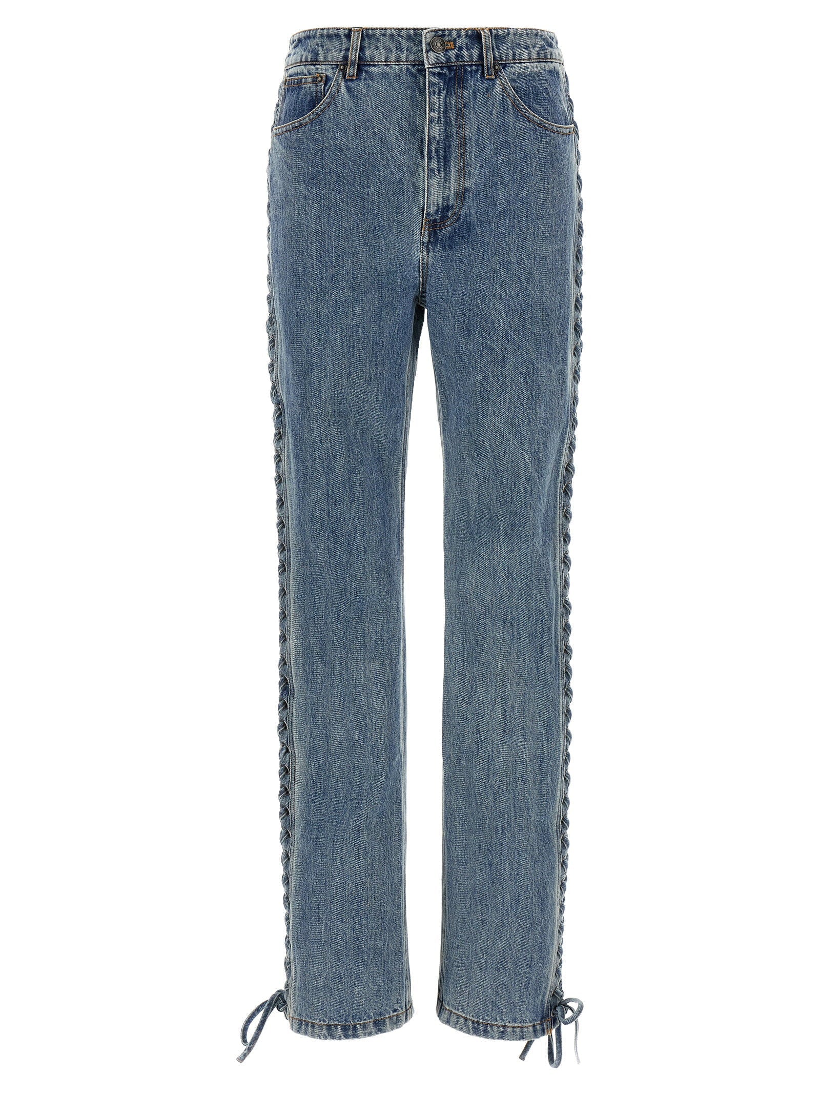 Rotate Birger Christensen Laced Straight Leg Jeans