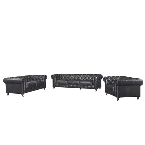 Century Chesterfield Sofa - Slate Leather