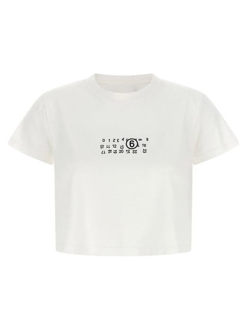 Mm6 Maison Margiela Numeric Signature Mm6 Upside Down T-shirt