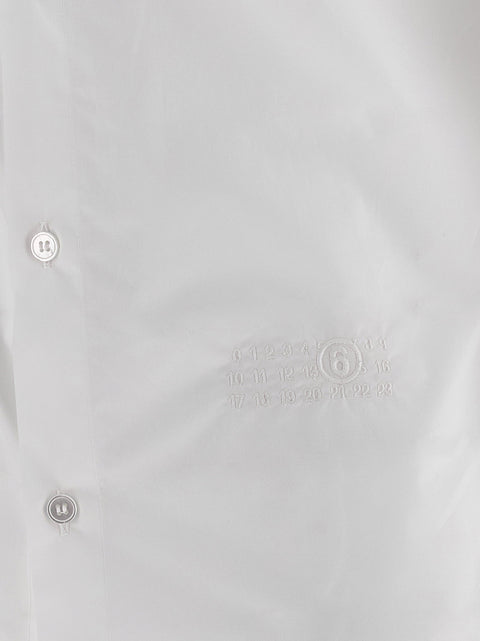 Mm6 Maison Margiela Numeric Signature Mm6 Embroidered Shirt