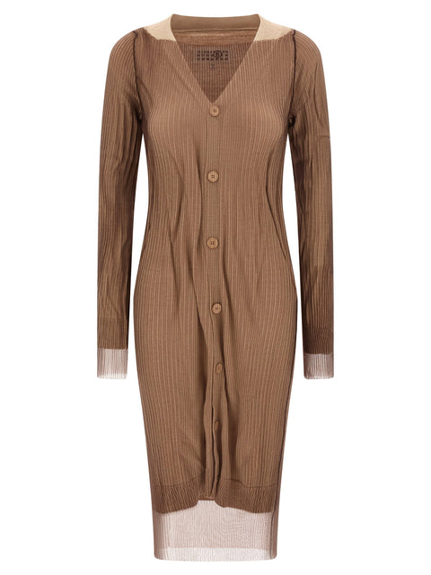 Mm6 Maison Margiela Trapped Double Layer Dress