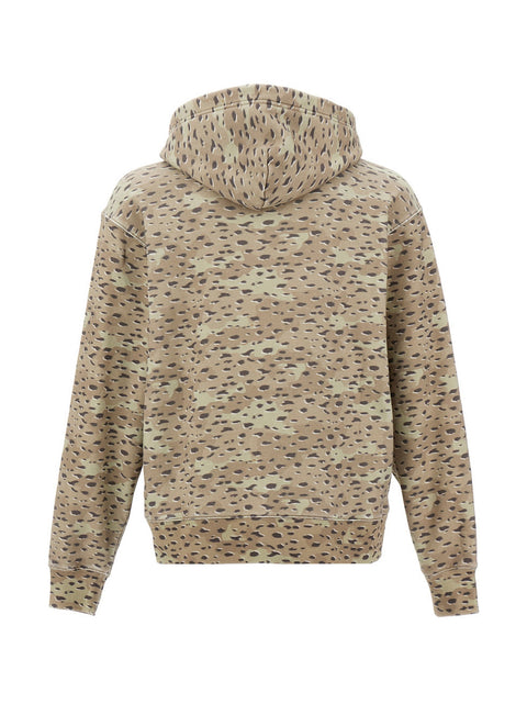 Stampd Felpa Con Cappuccio Camo Leopard