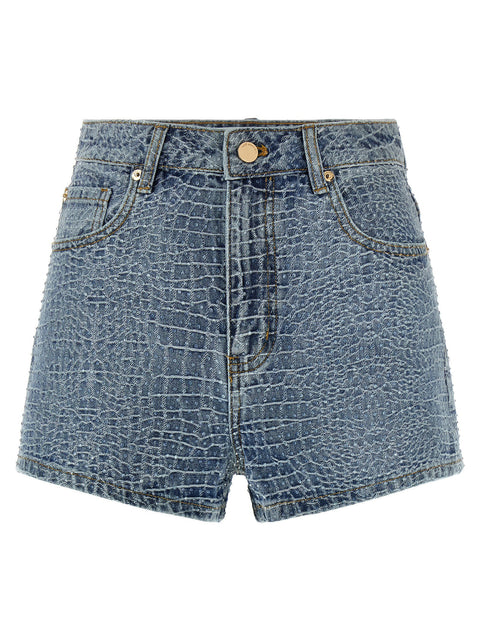 Self-Portrait Rhinestone Shorts