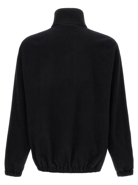 Ssstein Black Half-zip Fleece Sweater
