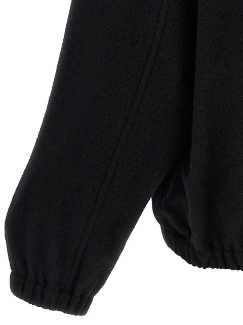 Ssstein Black Half-zip Fleece Sweater