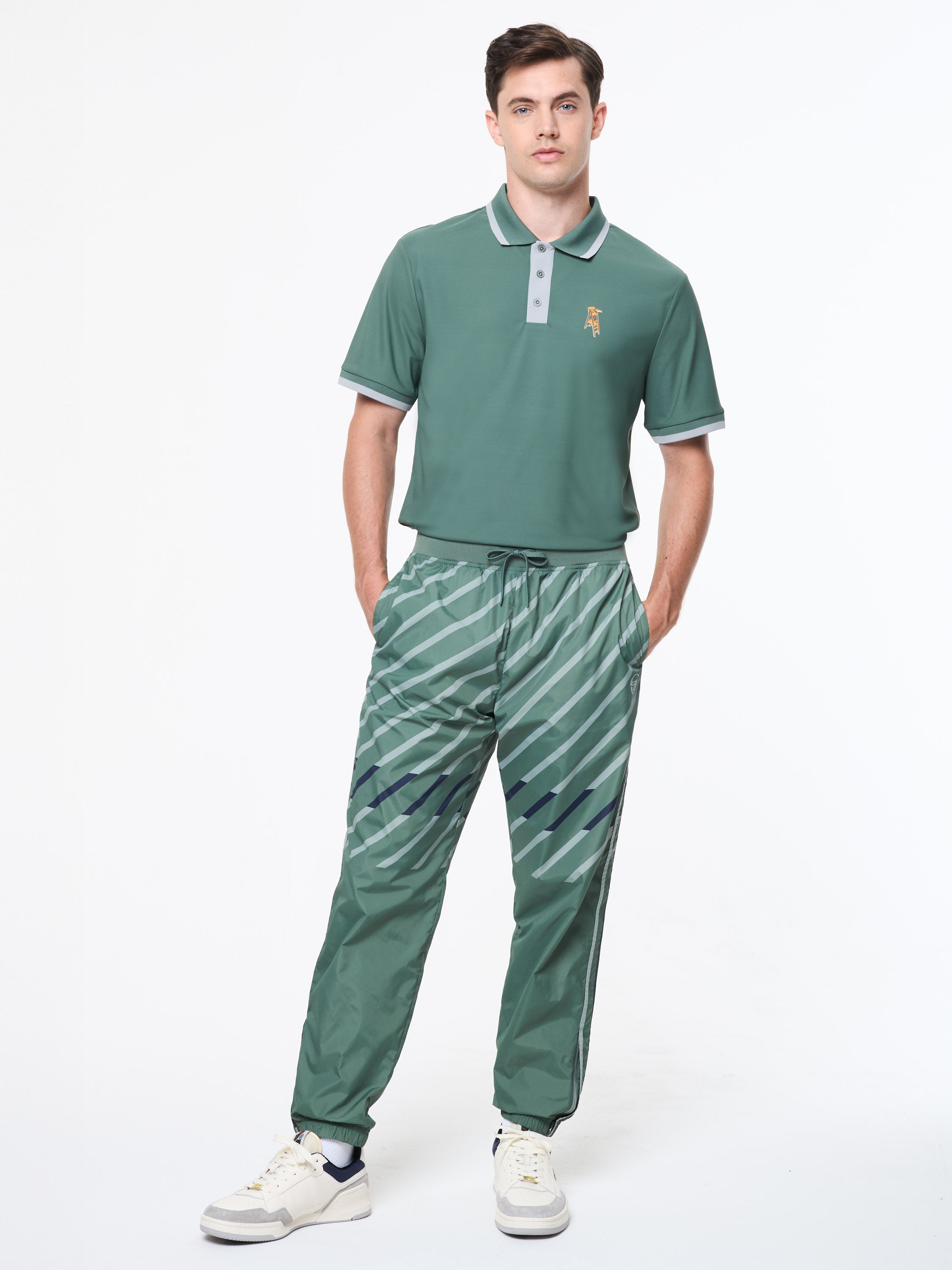 Quadretto Track Pant- Duck Green