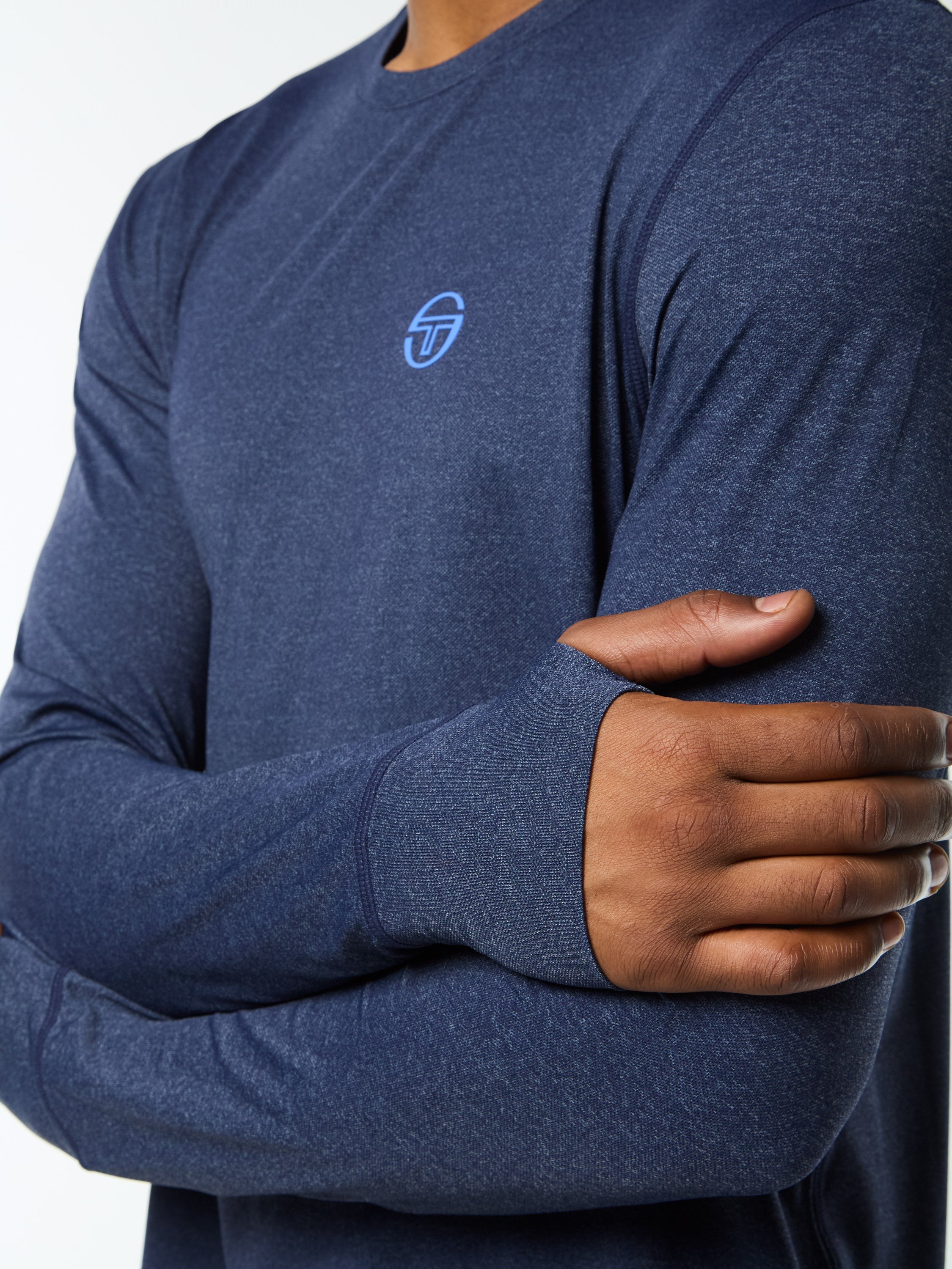 Attivo Damarindo Long Sleeve Tee- Maritime Blue
