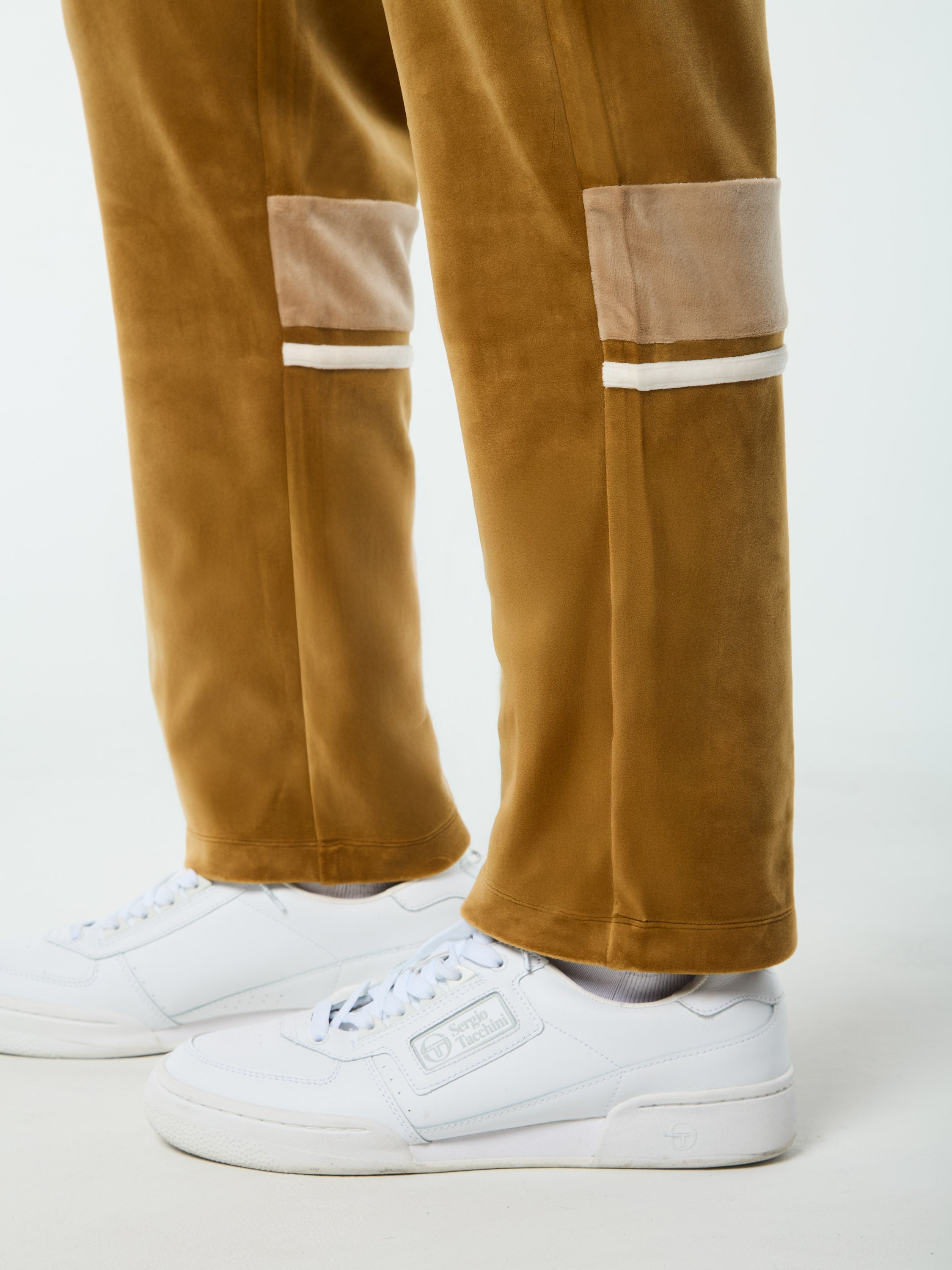 Damarindo Velour Track Pant- Bronze Brown