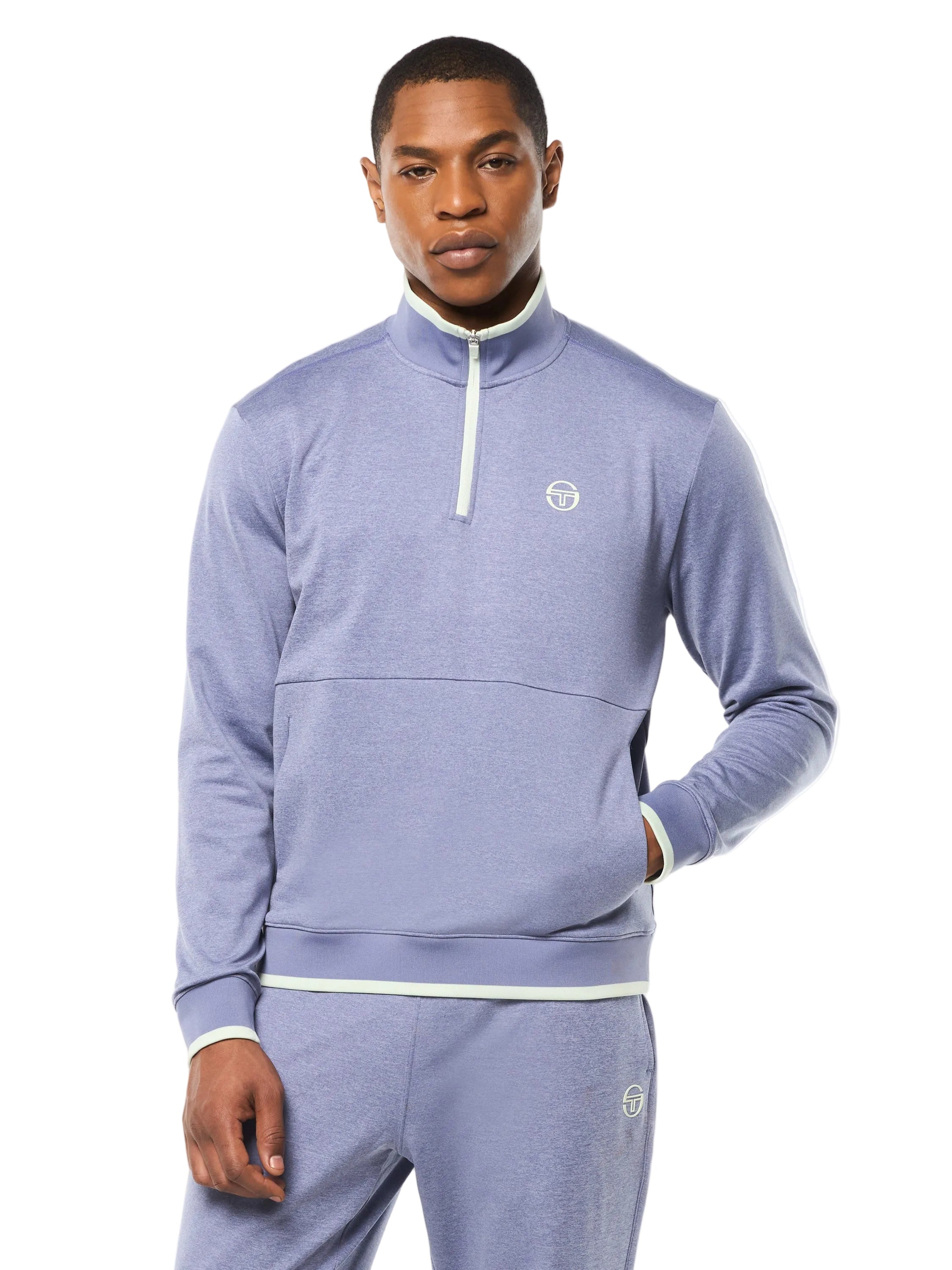 Nuvola Quarter Zip- Heron