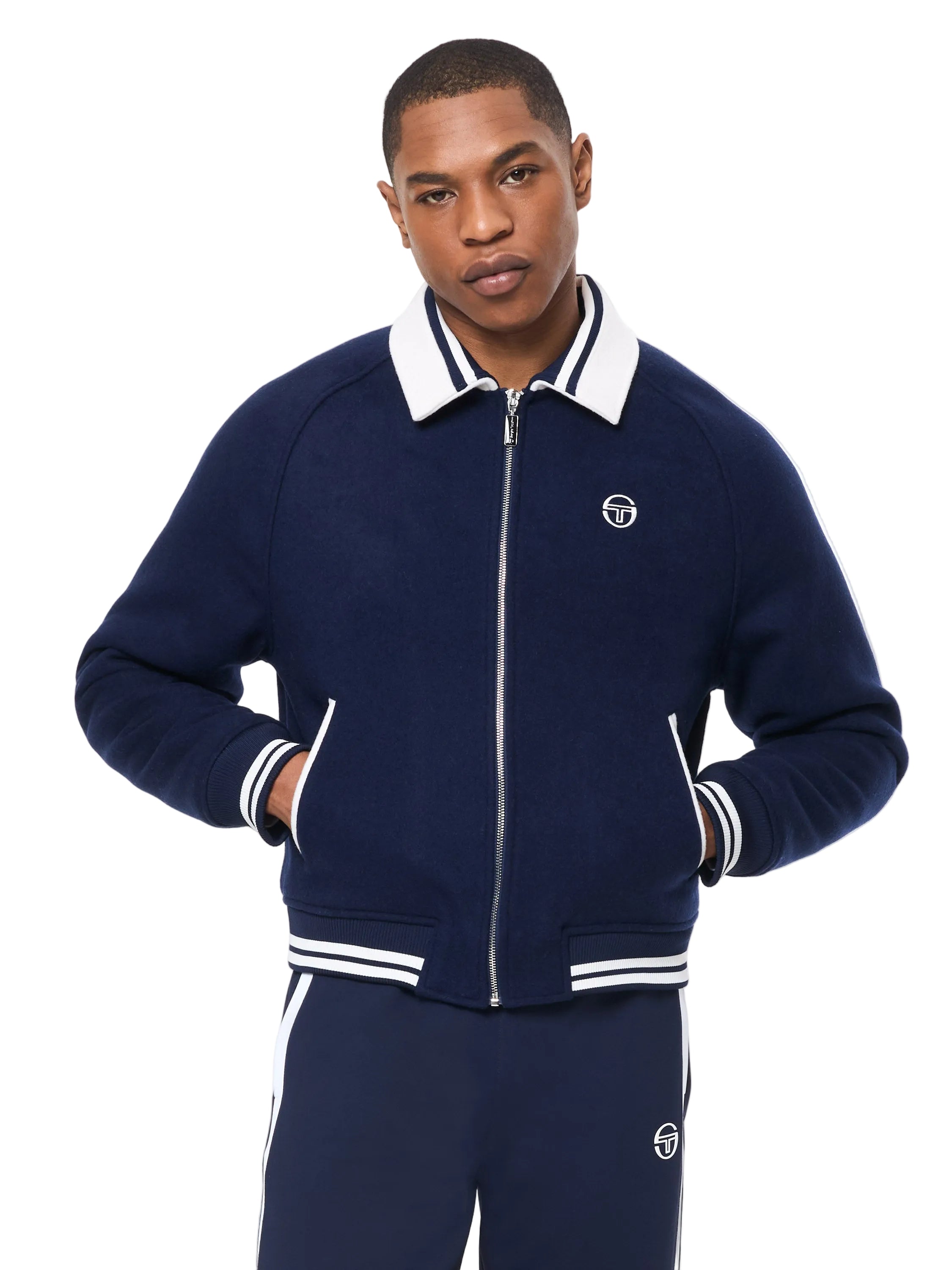 Marco Varsity Jacket- Maritime Blue