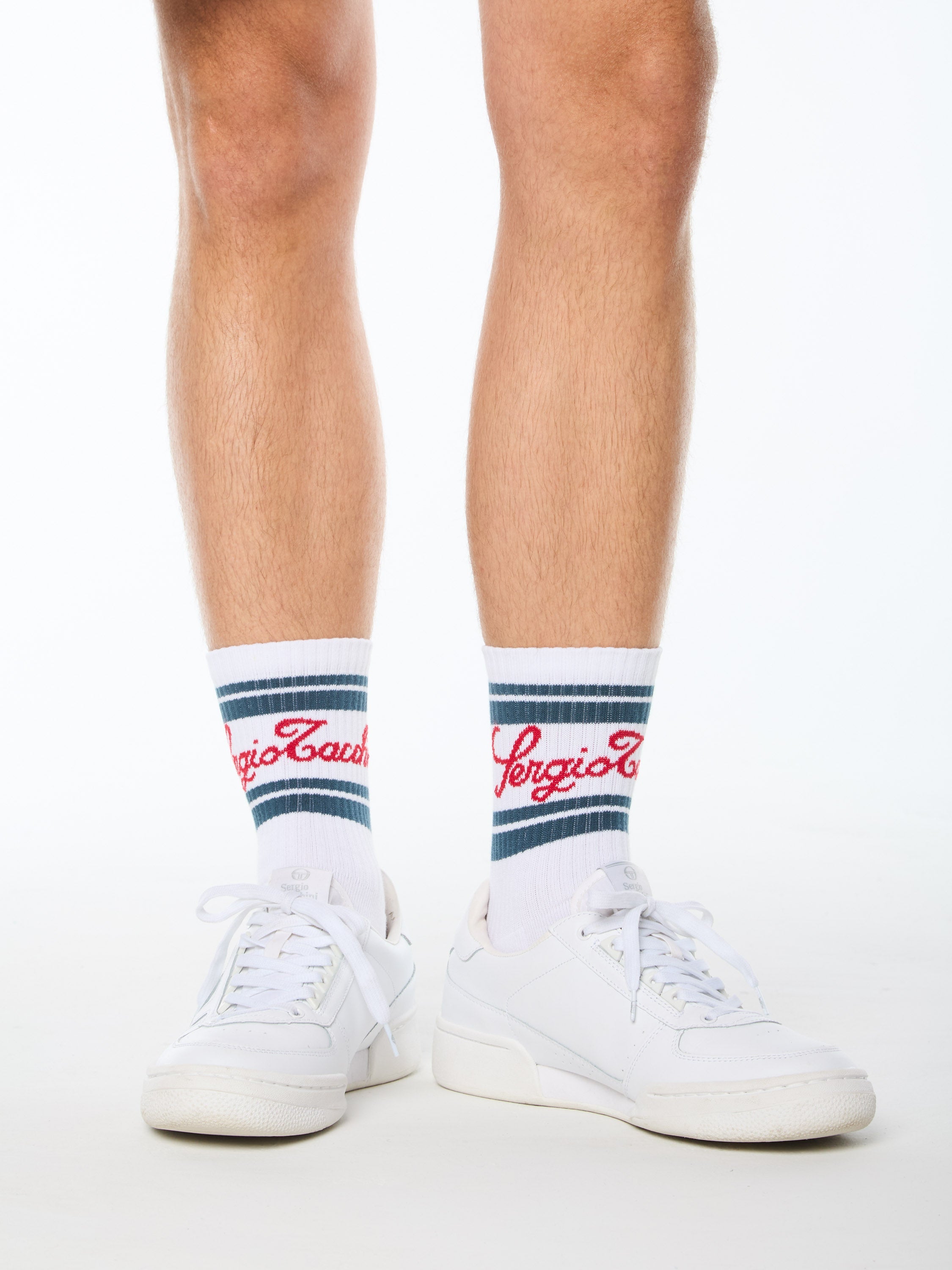 Classico Script Sock-Brilliant White