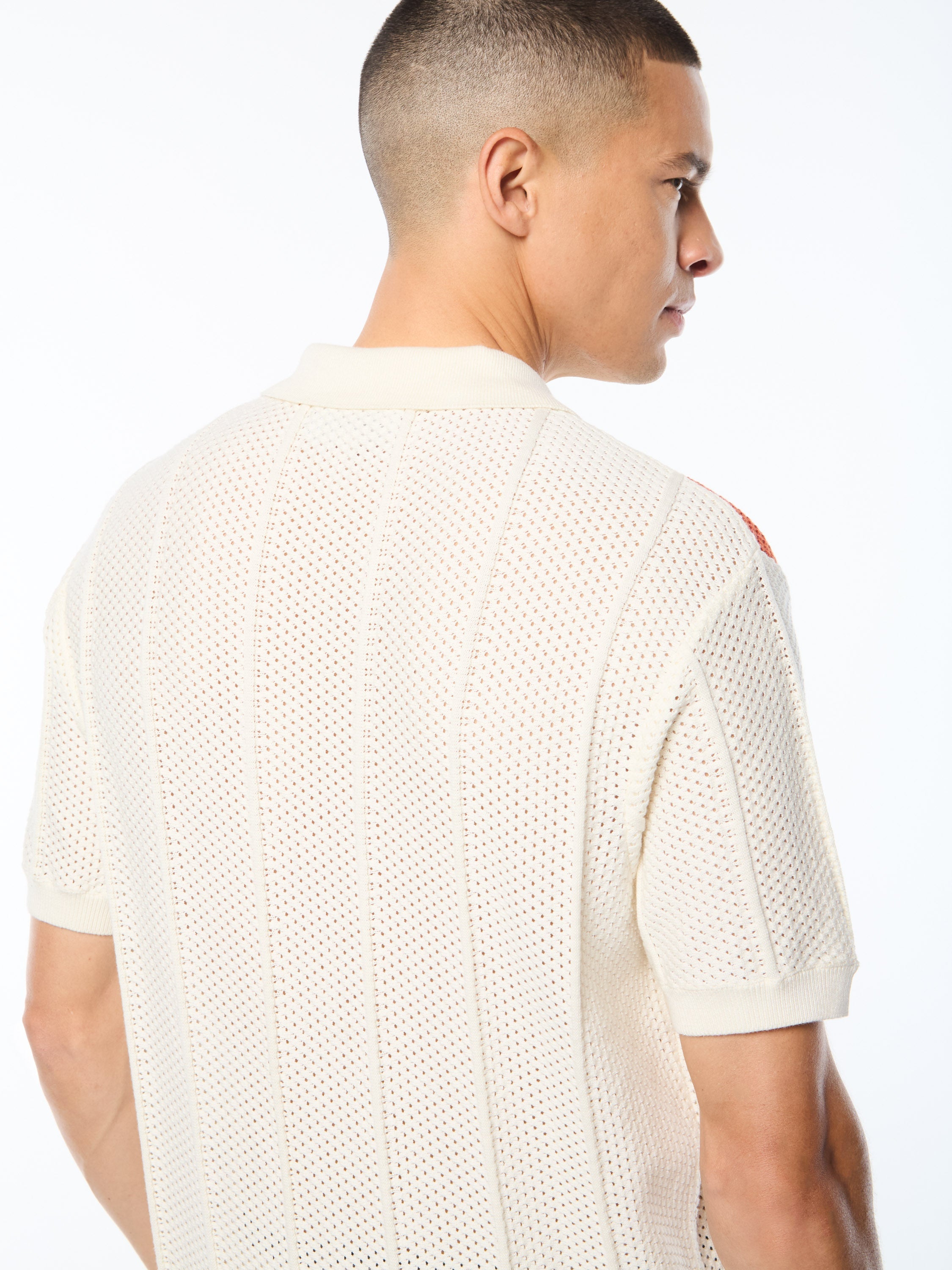 Montell Knit Polo-Gardenia