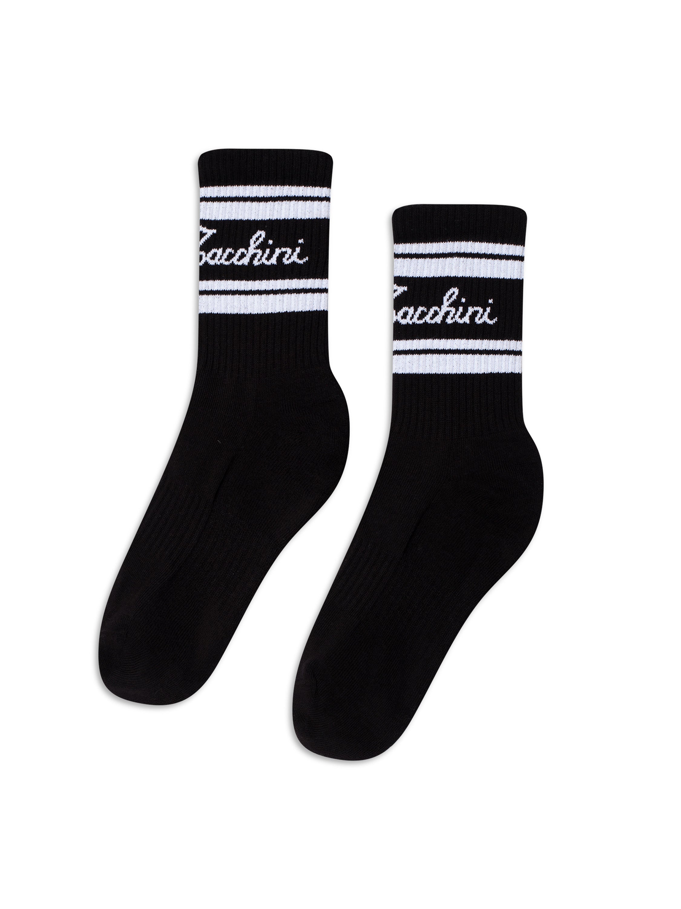 Classico Script Sock-Black Beauty